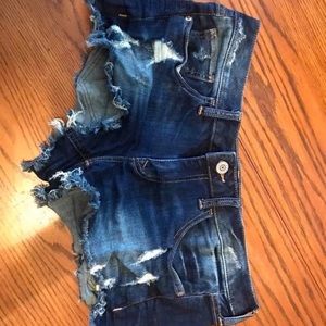 Express shorty shorts